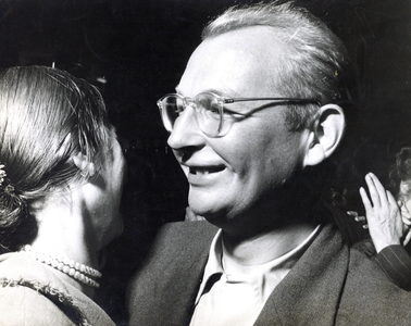 407586 Portret van beeldhouwer Johan Christiaan (Joop) Hekman (Utrecht, 24 maart 1921 – Utrecht, 28 december 2013) ...